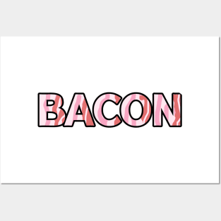 streaky bacon strips font rashers pig pork Posters and Art